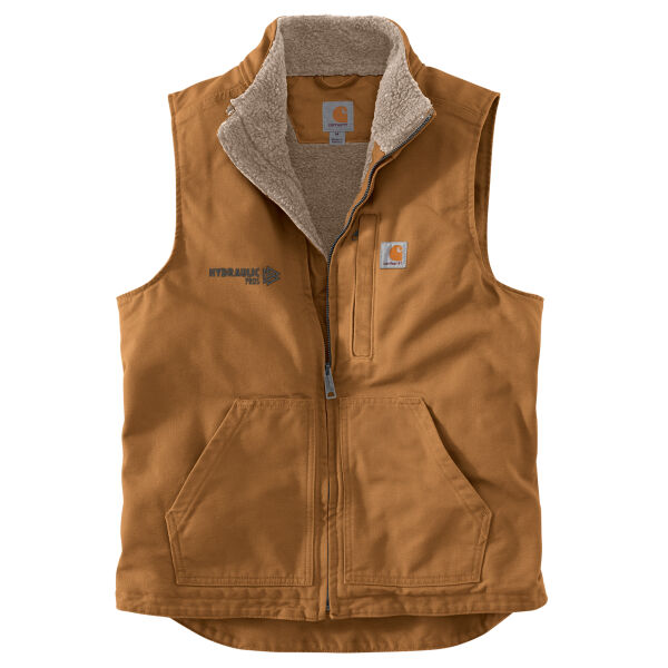 Hydraulic Pros Embroidered - Sherpa Lined Mock Neck Vest Thumbnail