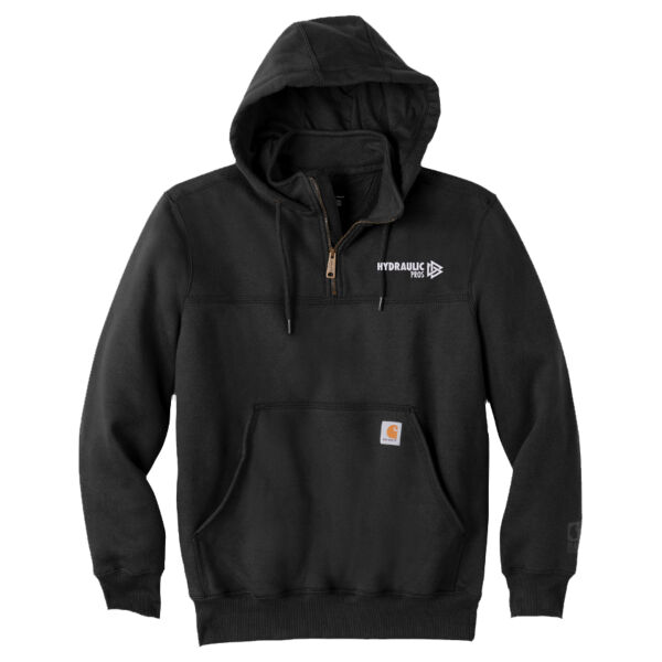 Hydraulic Pros Embroidered - Rain Defender ® Paxton Heavyweight Hooded Zip Mock Sweatshirt Thumbnail