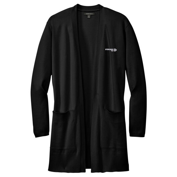 Hydraulic Pros Embroidered - Women's Open Front Cardigan Sweater Thumbnail