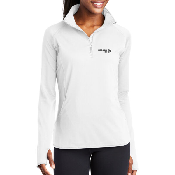 Hydraulic Pros Embroidered - Ladies Sport Wick ® Stretch 1/4 Zip Pullover Thumbnail